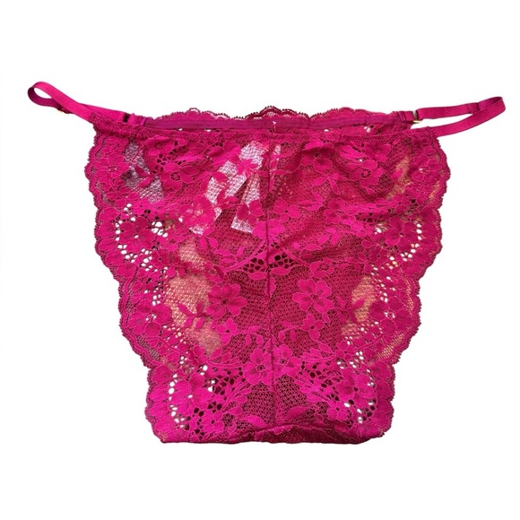 Victoria's Secret Dream Angels Mini String Bikini Burgundy - Picture 2 of 6